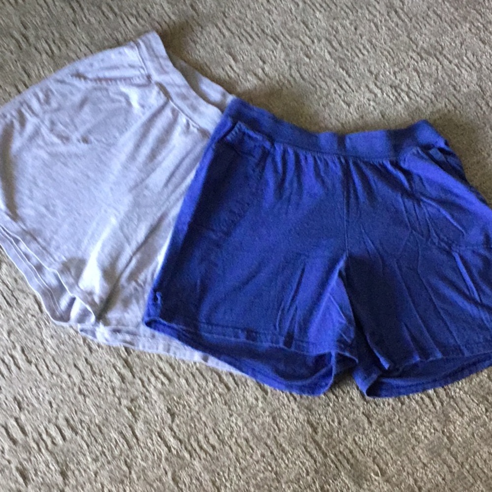 JMS size 16 shorts  2/12.00 gray/royal blue